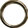 Confezione 6 pezzi anelli saldati nichelati 3 x 18 mm