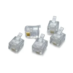 5 connettori telefonici RJ11 6p/4C