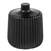 Contenitore bagno Plissè in resina nero