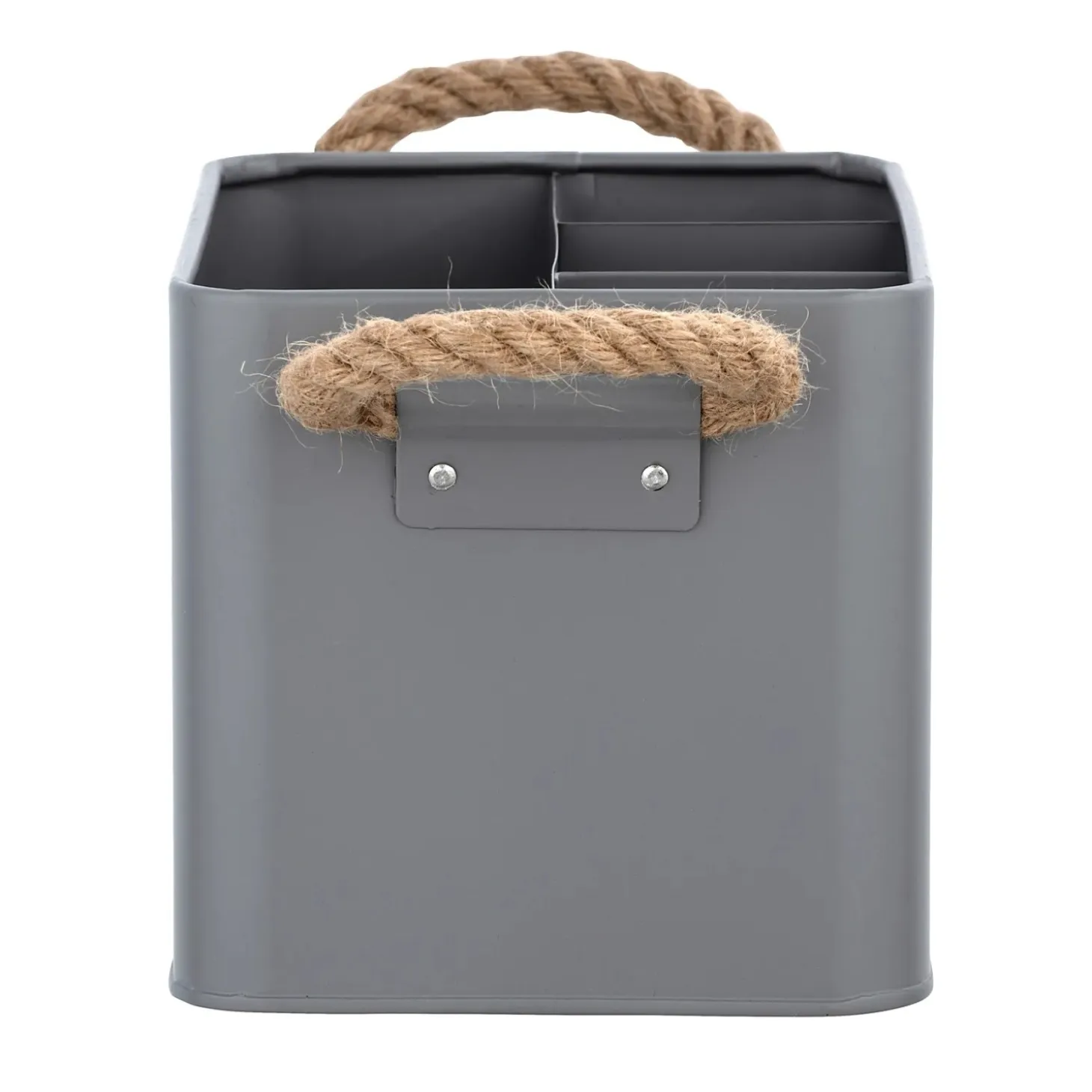 Contenitore bagno Wenko Gara 4 scomparti in acciaio grigio