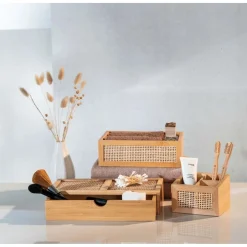 Contenitore con cassetto Allegre bambù FSC