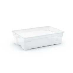 Contenitore in plastica OBI Santos Box 56x38x16 cm M trasparente