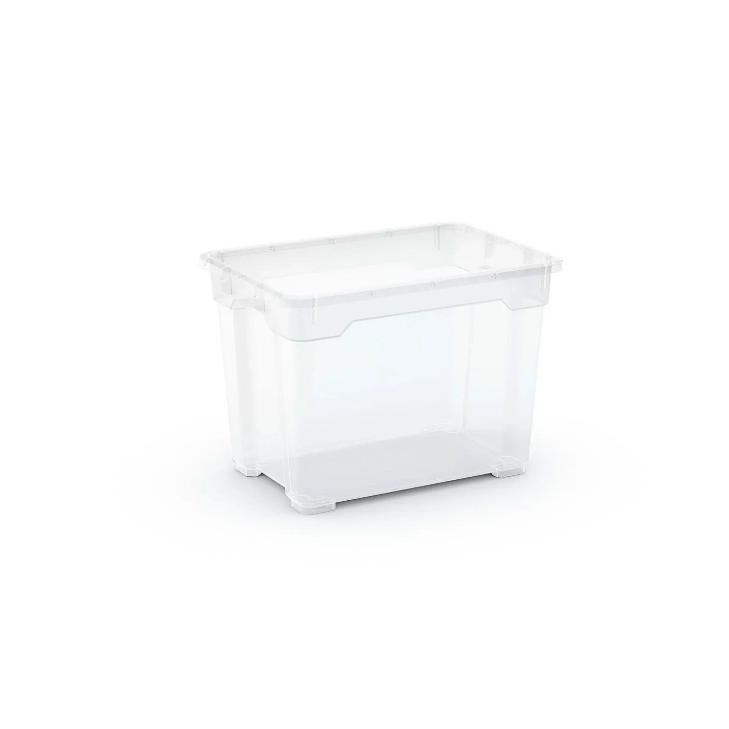 Contenitore in plastica OBI Santos Box 37x25x26 cm XS trasparente