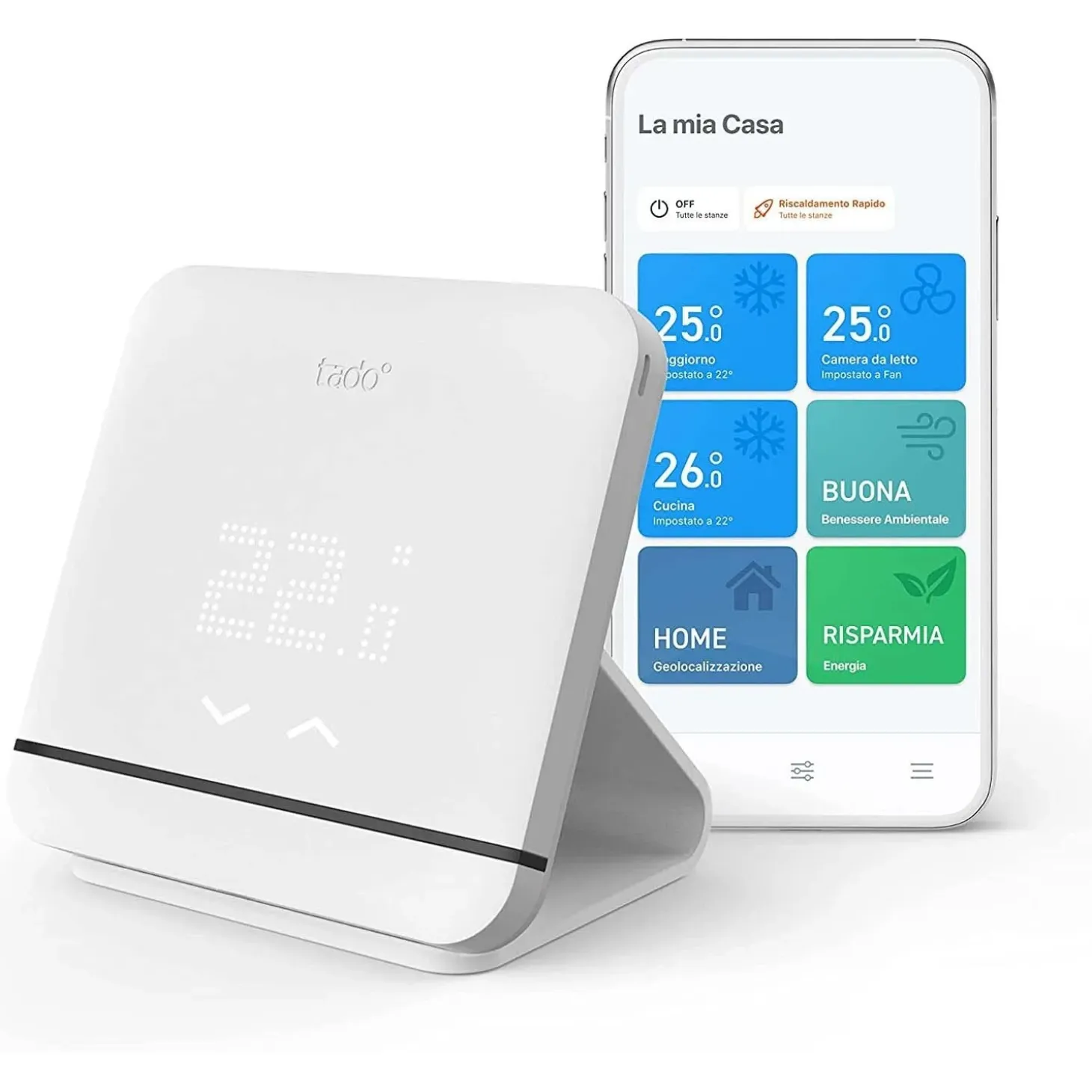Controllo per climatizzazione Smart Home Tado v3+ con stand