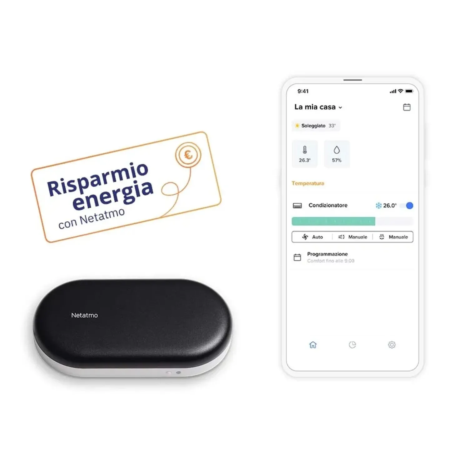 Controllo per climatizzazione smart Netatmo