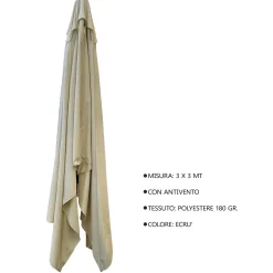 Copertura protettiva per ombrellone 5011 in poliestere L30xP30xH263 cm