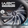 Copricerchioni WRC bicolor 14" TURBO 4 pz