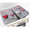 Coprifornelli in vetro Universal Cuori 30x52 cm 2 pz