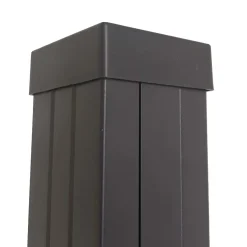 Copripalo in plastica 2 pz 7x7x2,5 cm nero