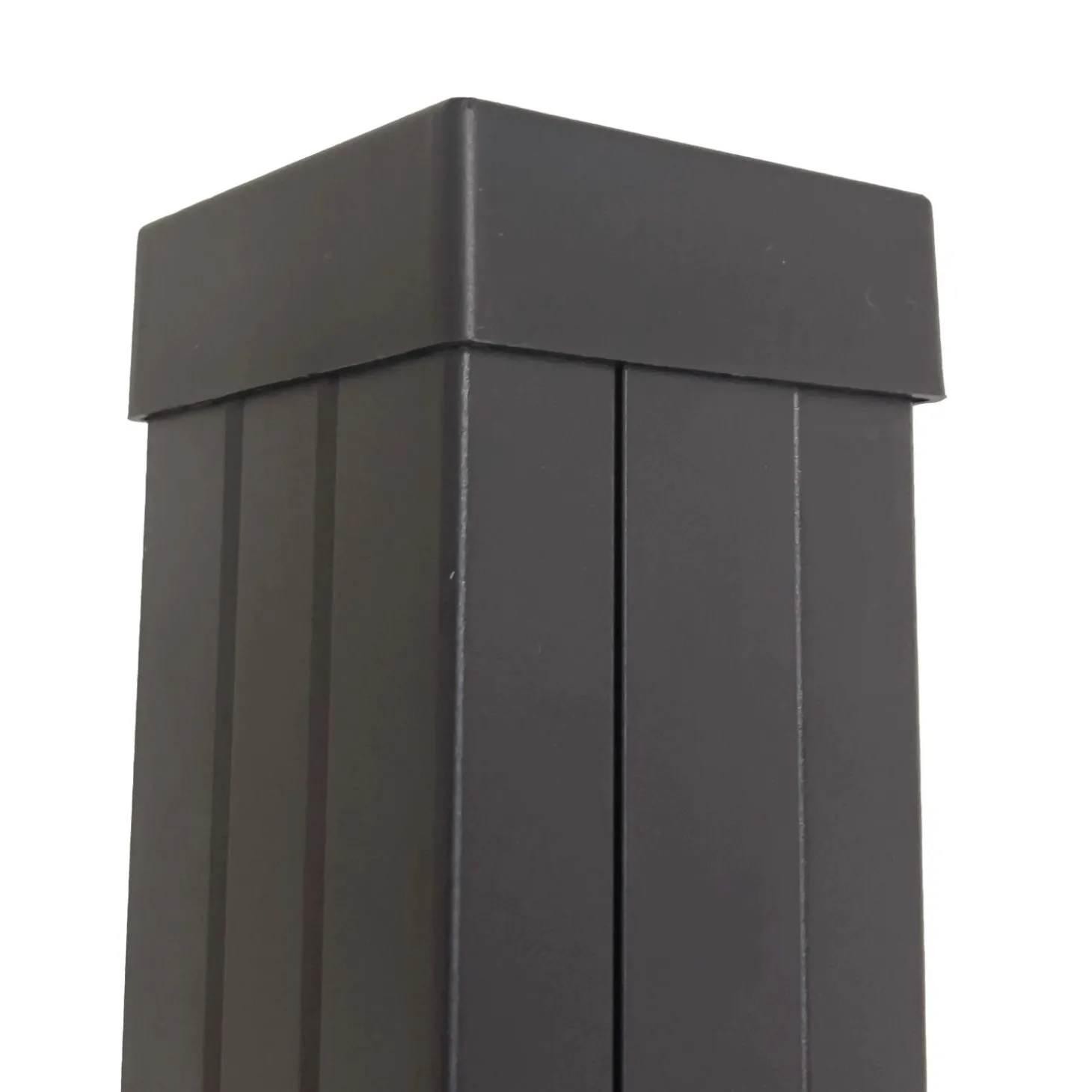 Copripalo in plastica 2 pz 7x7x2,5 cm nero