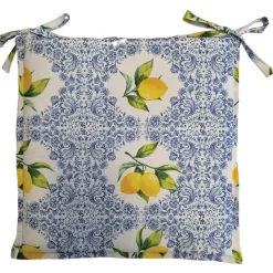 Coprisedia Ravello azzurro 40x40 cm set da 4 pz