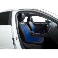Coprisedili auto Linea S set completo 5 teste nero e blu