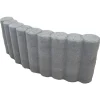 Cordolo bordo curvo in cemento 50x6,5x20 cm grigio