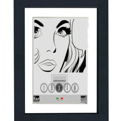 Cornice da muro Boyd con passpartout nero 25x35 cm
