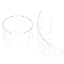Corrimano in plastica L 700 cm bianco