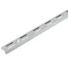 Cremagliera doppia in alluminio 1000 mm argento