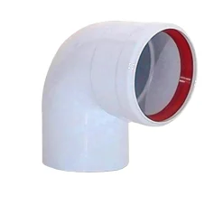 Curva alluminio pressofuso 90° M/F Ø80