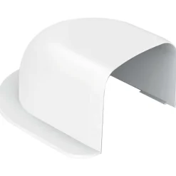 Curva a muro per canalina Bianco puro 80x60 mm