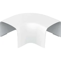 Curva piana per canalina Bianco puro 65x50 mm