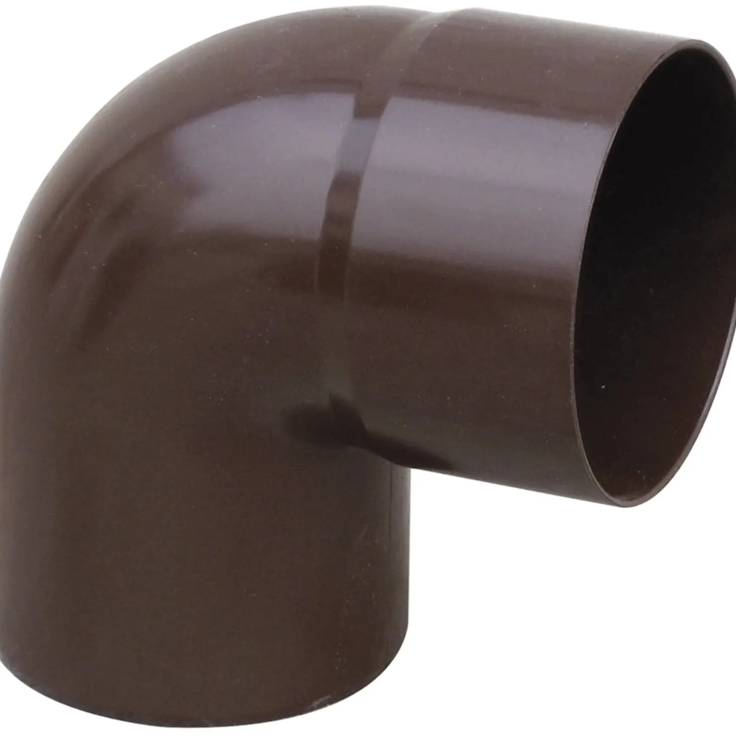 Curva pluviale in PVC Marley marrone 87° Ø 80 mm