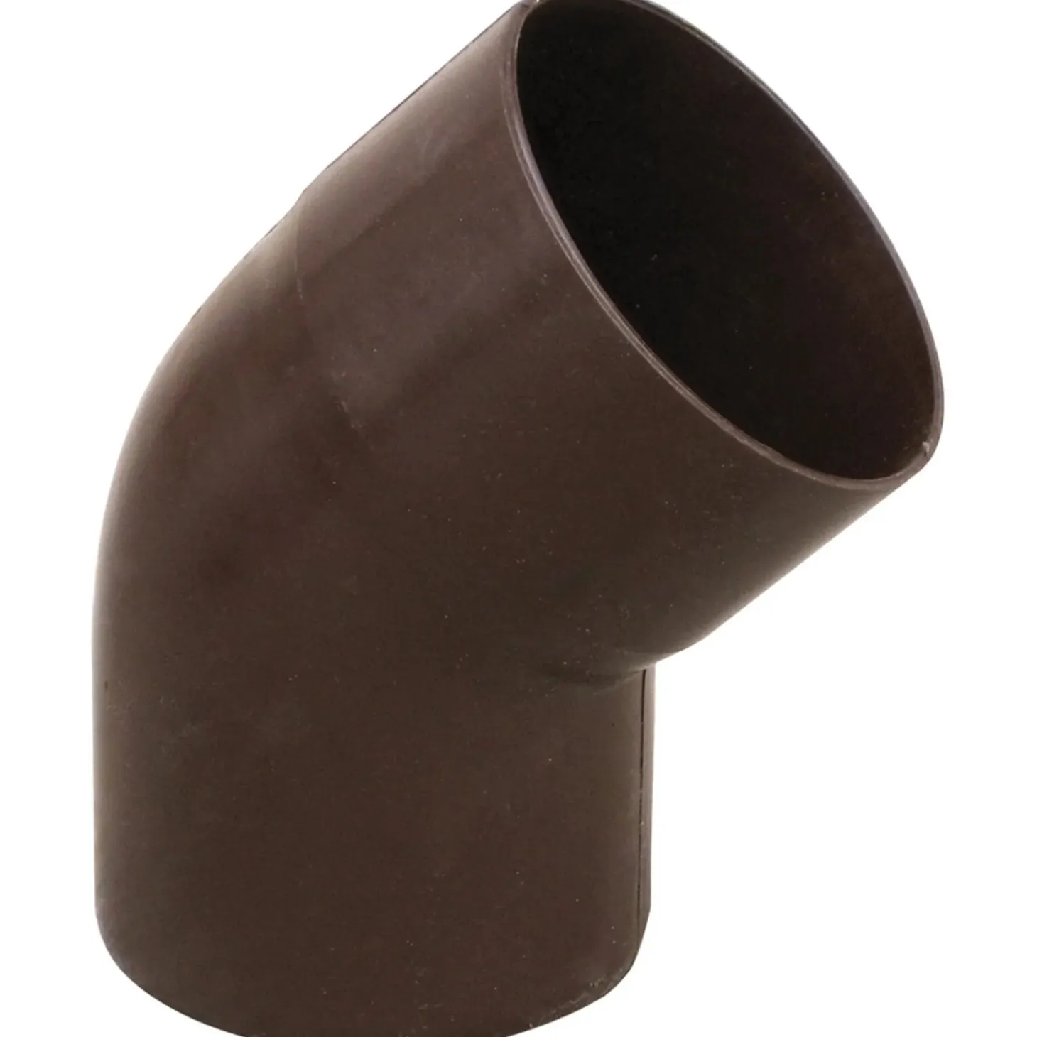 Curva pluviale in PVC Marley marrone 45° Ø 80 mm