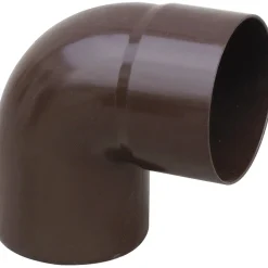 Curva pluviale in PVC marrone 87° Ø 63 mm