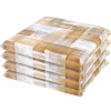 Cuscini coprisedia sfoderabili giallo 40x40x20 cm Set da 4 pz