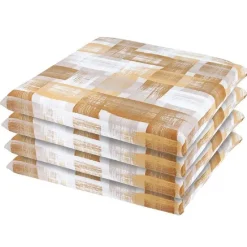 Cuscini coprisedia sfoderabili giallo 40x40x20 cm Set da 4 pz