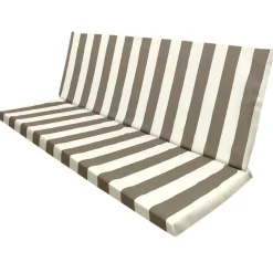 Cuscini per dondolo 4 posti Riga taupe 12x50x170 cm