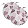 Cuscini per sedia Foglia rosa 2pz Ø 40 cm