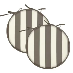 Cuscini per sedia Riga taupe 2 pz Ø 40 cm