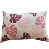 Cuscino arredo Foglia rosa 60x40 cm