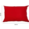 Cuscino arredo 60x40 cm rosso