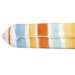 Cuscino dondolo 3 posti riga arancio