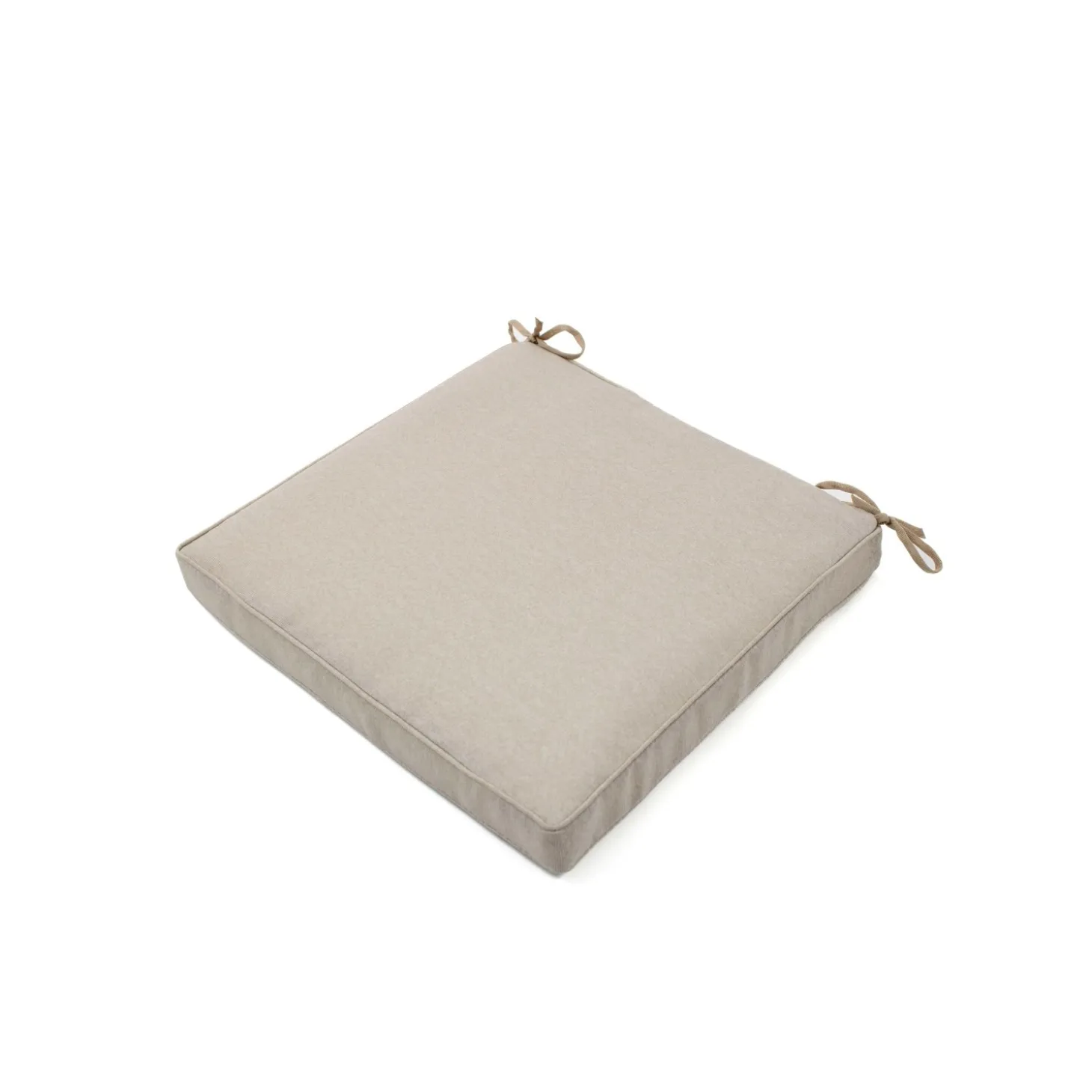 Cuscino per sedia beige 40x40x5 cm