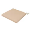 Cuscino per sedia color lino 40x40 cm