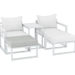 Cuscino per sgabello lounge set Carleton grigio