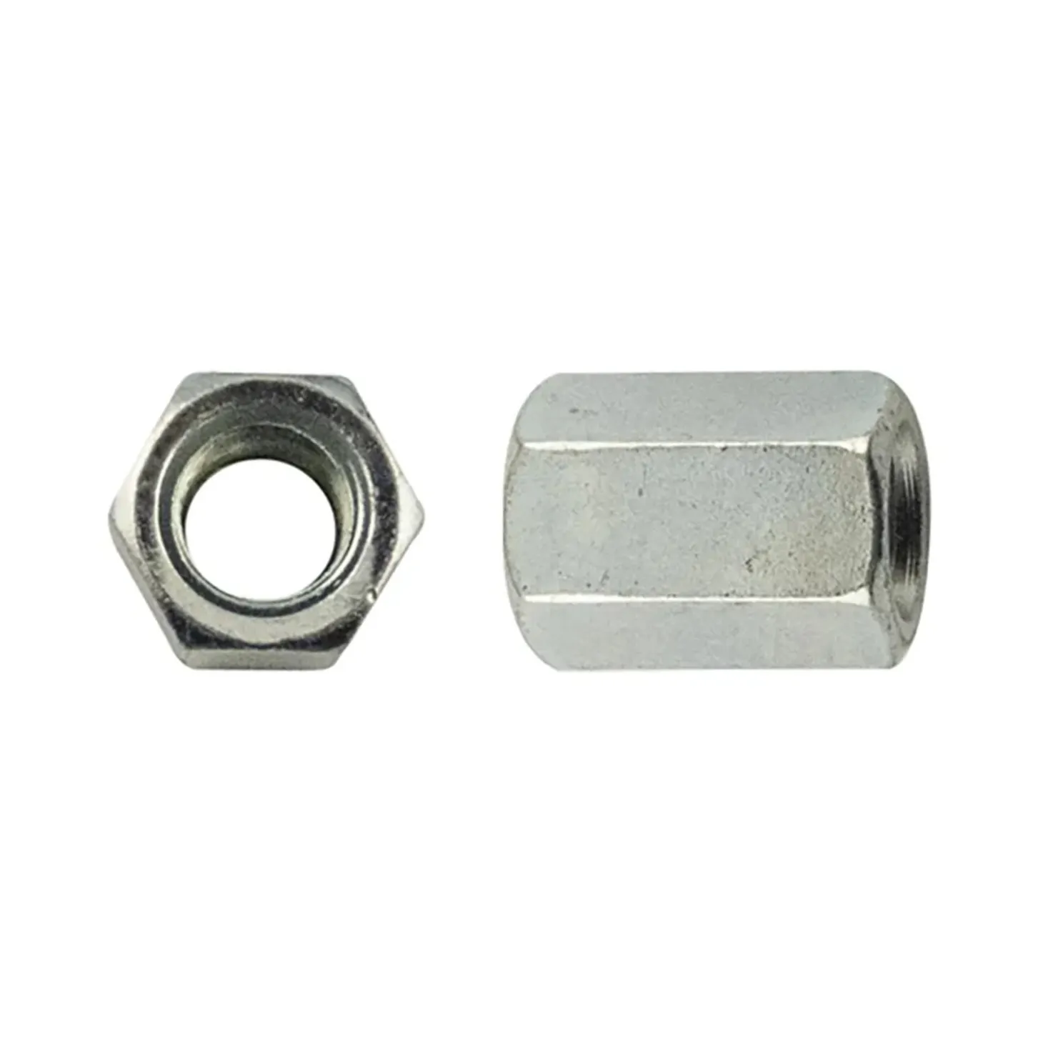 Dado giunzione esagonale din 6334 zincato m10x30 pz2