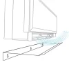 Deflettore d`aria per climatizzatore in plexiglass trasparente