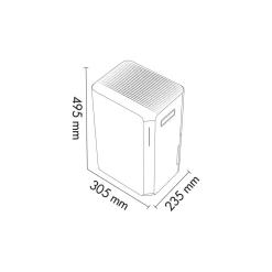 Deumidificatore Argo Dry Pury EVO WF 21/24H con purificazione integrata