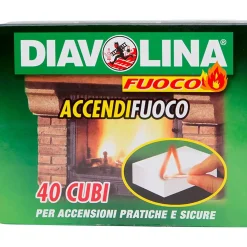 Diavolina Accendifuoco 40 cubi