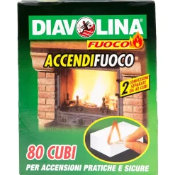 Diavolina Accendifuoco 80 cubi