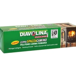 Diavolina Ceppo Spazzacamino Pulitore Canna Fumaria
