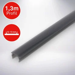 Diffusore per profili LED Smoky 1x130x1,6 cm fumo