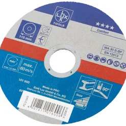 Disco da taglio in fibra per acciaio LUX-TOOLS Ø 115 mm