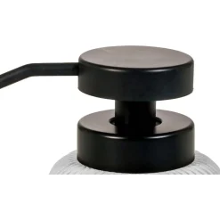 Dispenser per sapone liquido Concrete in cemento e resine di colore bianco