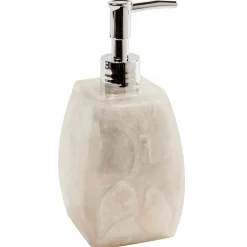 Dispenser sapone Madreperla in resina bianco