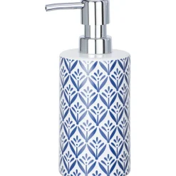 Dispenser sapone Wenko Lorca in ceramica blu