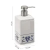 Dosasapone bagno Cixi in porcellana 450 ml bianco/blu