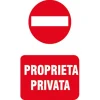 EcoTarga "Proprietà privata" 20 x 30 cm
